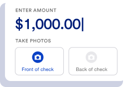 It's easy to deposit a check online