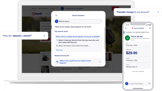 Using Assistant in mobile and online banking